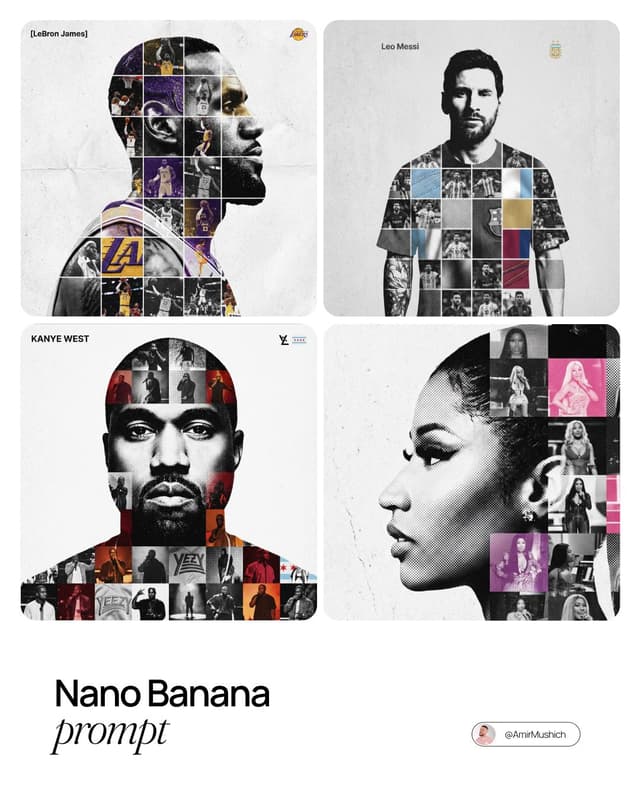 Nano Banana Prompt - [PERSON NAME]. 
Act as a high-end sports graphic designer cr