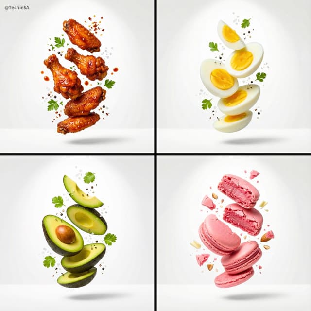 Nano Banana Prompt - [subject], premium food advertising, white seamless backgrou