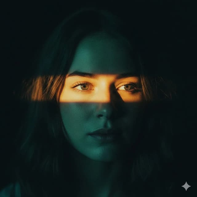 Nano Banana Prompt - Ultra-realistic cinematic portrait of a young woman with sof