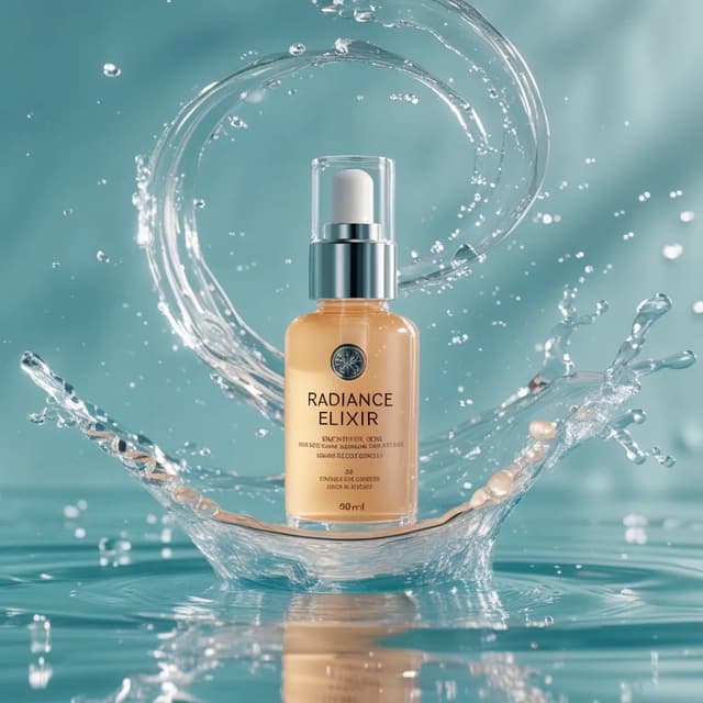 Nano Banana Prompt - Luxury skincare commercial, ultra-premium aesthetic. Use the