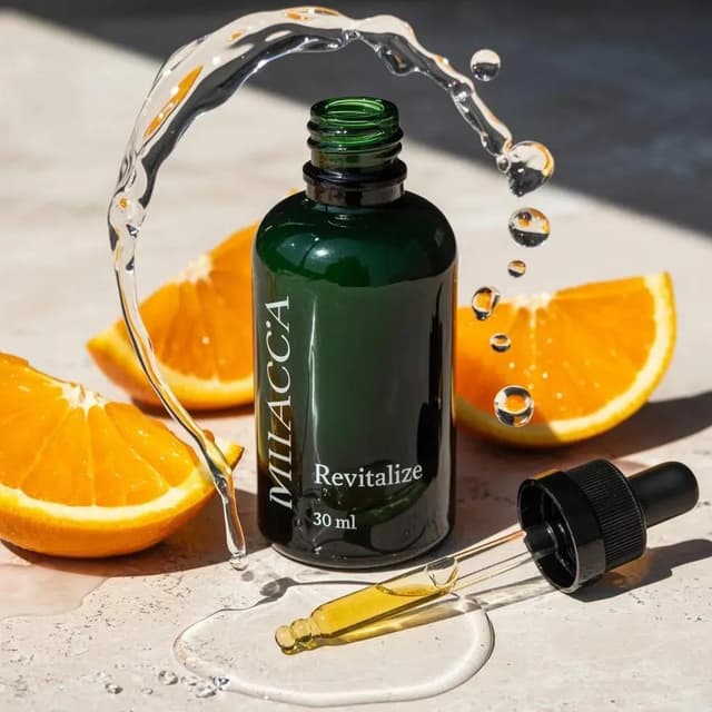 Nano Banana Prompt - Ultra-realistic premium skincare serum bottle (dark green gl