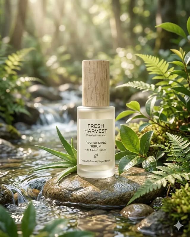 Nano Banana Prompt - Eco-Friendly Skincare Product “Minimalist skincare bottle ma