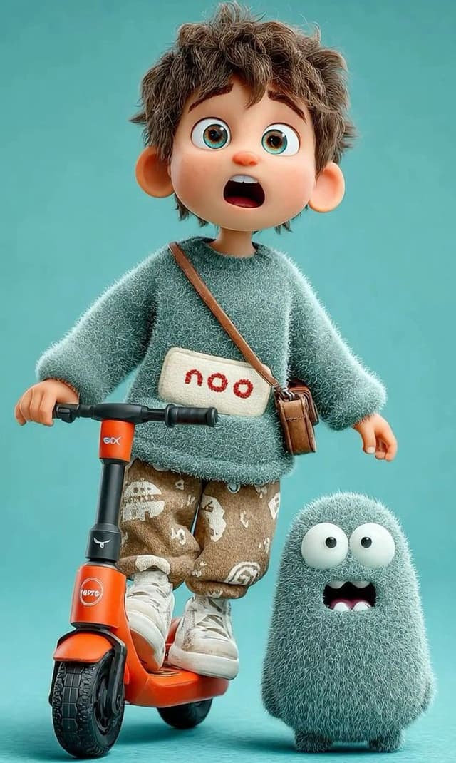 Nano Banana Prompt - 3D Pixar-style animated child character, cute young boy with