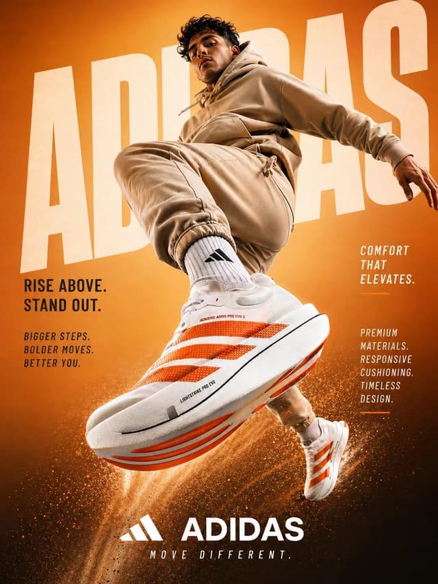 GPT Image Prompt - A dynamic sportswear advertisement featuring a young athleti