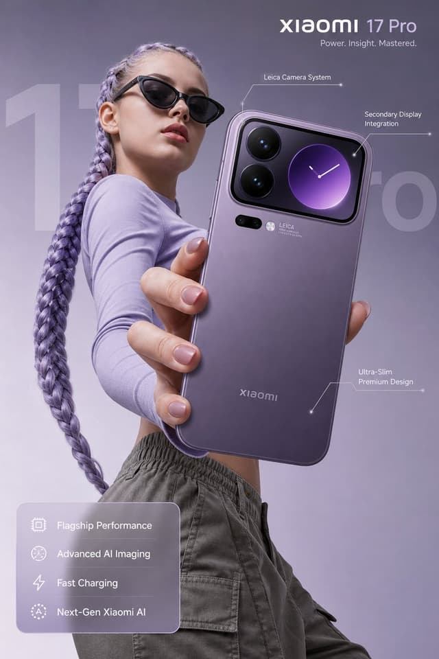 GPT Image Prompt - Ultra-realistic premium smartphone advertisement, featuring