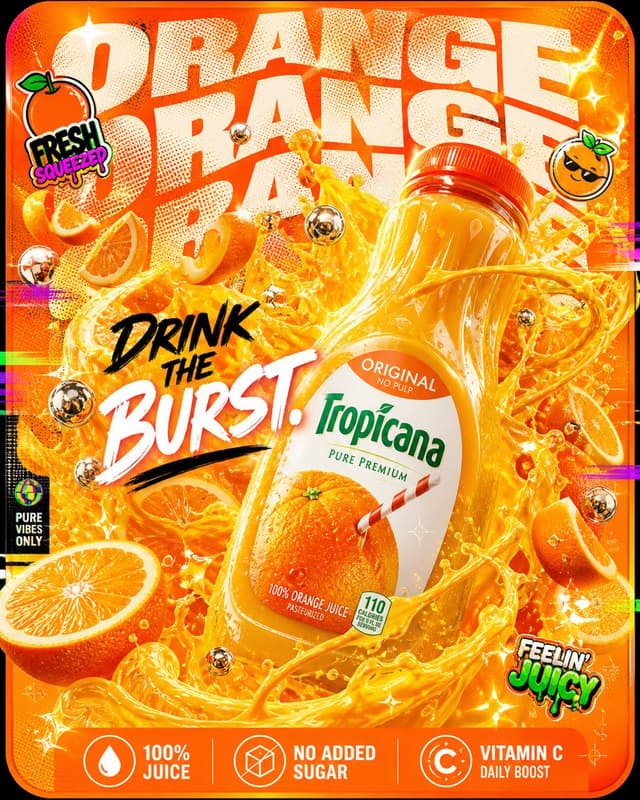 GPT Image Prompt - 4:5 vertical, 8K, maximalist product mockup × liquid chaos