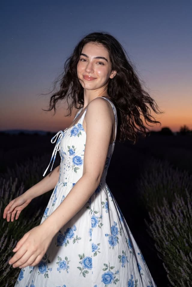 GPT Image Prompt - young woman with a slender feminine physique, softly defined