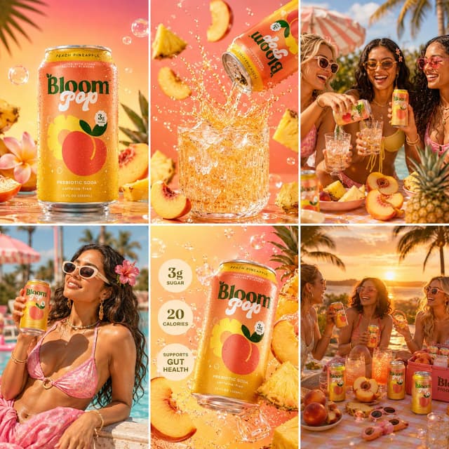 GPT Image Prompt - BLOOM POP™ PEACH PINEAPPLE

“TROPICAL MAIN CHARACTER ENERGY”