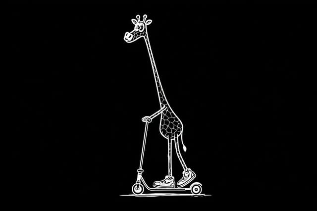 Other Prompt - Simple cartoon line drawing of a [character description], [a