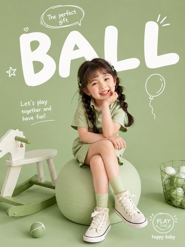 GPT Image Prompt - Create a premium editorial poster for a “Playful Kids Fashio
