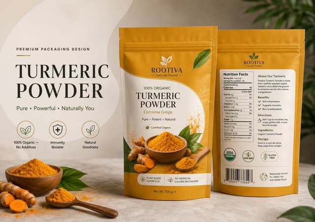 GPT Image Prompt - Create a high-end premium packaging mockup design for Organi