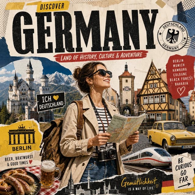 GPT Image Prompt - Create a stylized travel poster for [GERMANY].
The main subj