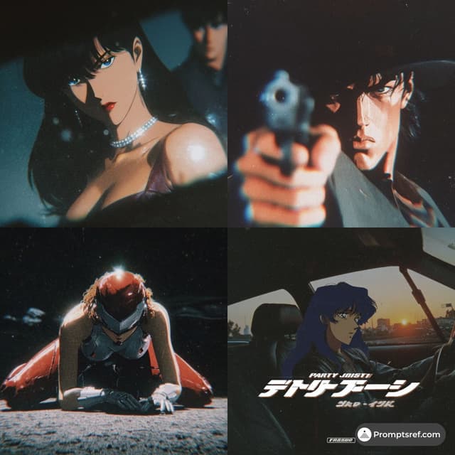Midjourney Prompt - This Midjourney style feels like Ghost in the Shell x Blade 