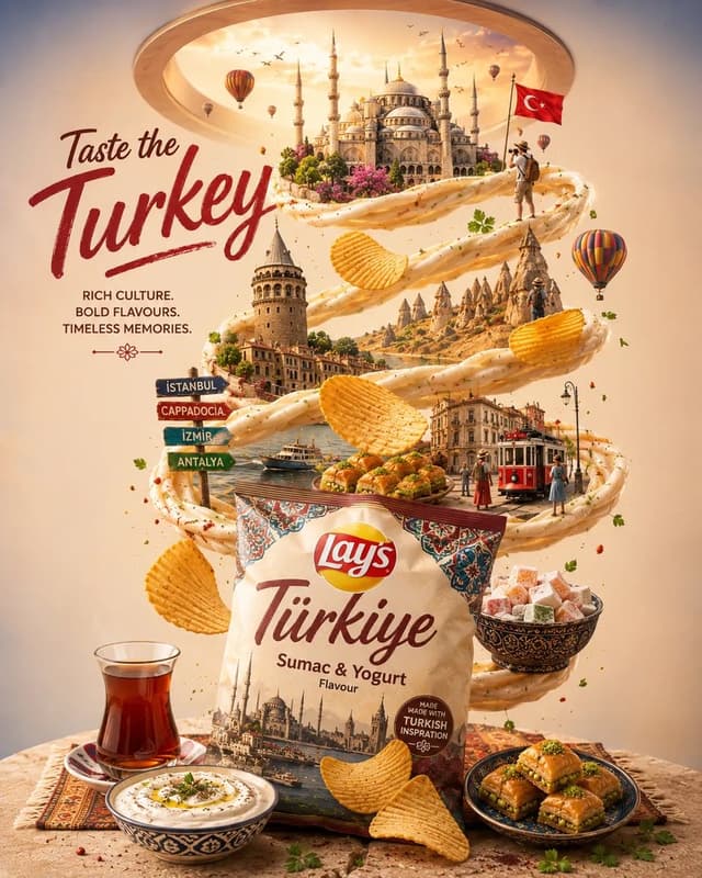 GPT Image Prompt - Ultra-detailed premium travel-food advertisement poster for