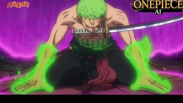 Seedance Prompt - Blade meets gravity as Zoro unleashes his fierce three sword