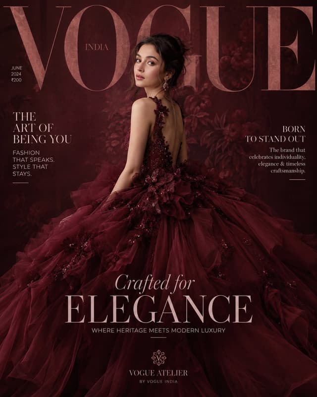 GPT Image Prompt - Generate a high fashion magazine cover for A clothing brand 