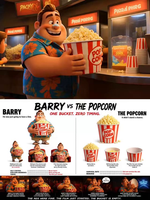 Seedance Prompt - “Create a Pixar 3D style character design sheet. Clean white