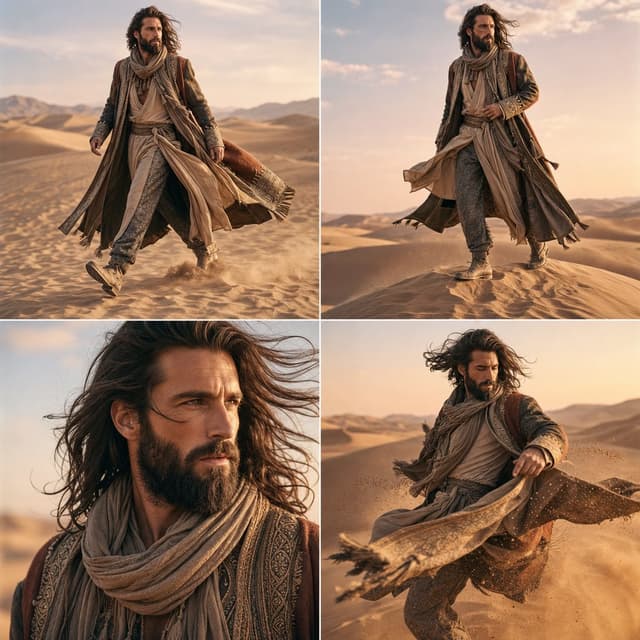 GPT Image Prompt - Use reference image. A high-fashion cinematic desert editor