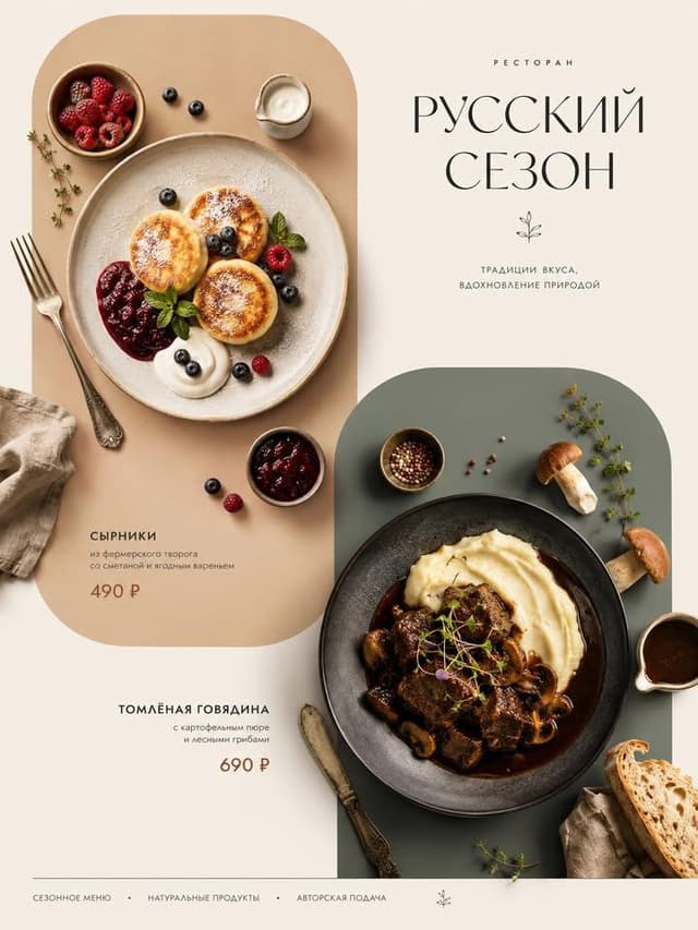 GPT Image Prompt - A minimalistic advertising poster about food in a modern Ita