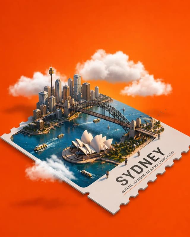 GPT Image Prompt - Create a premium stylized 3D isometric travel poster of [LOC