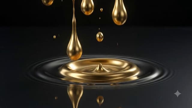 Gemini Omni Prompt - Pure black background. Static macro cinematic shot of thick 