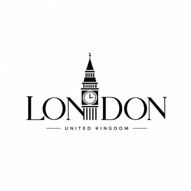 GPT Image Prompt - Create a clean landmark typography logo on a plain light bac