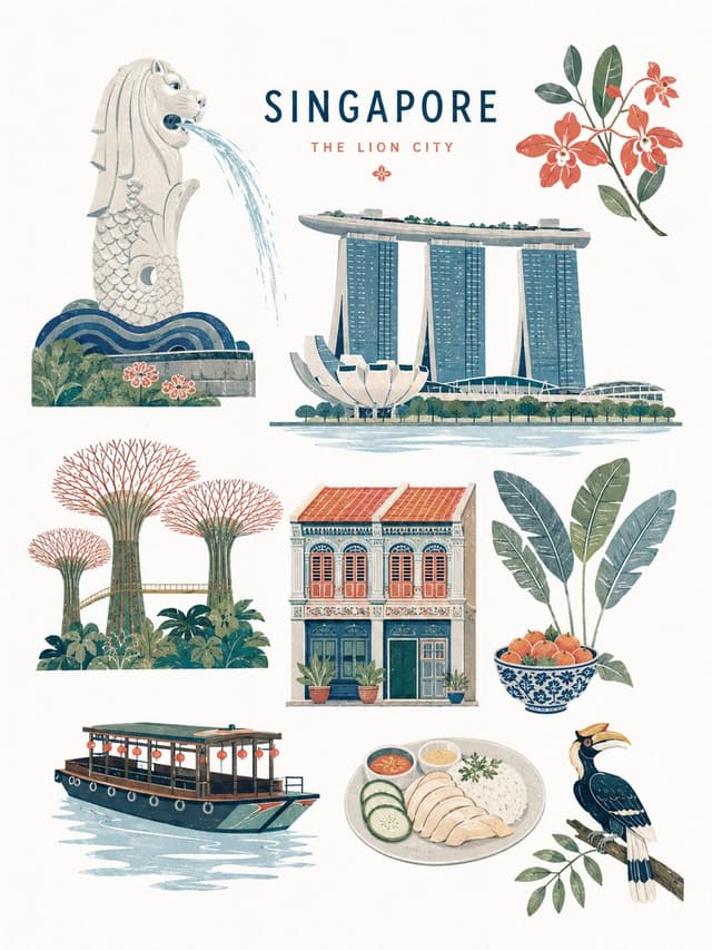 GPT Image Prompt - Create a premium mid-century-inspired flat editorial illustr