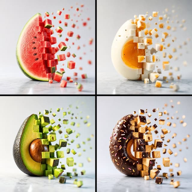 GPT Image Prompt - Minimalist food photograph — a single [FOOD] sits on a cool 