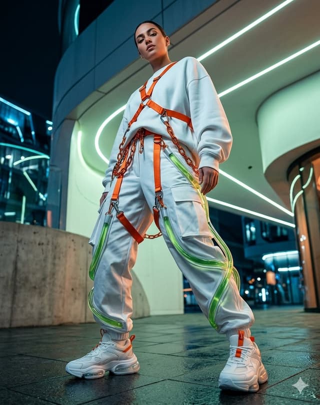 Gemini Omni Prompt - Ultra-premium fashion campaign featuring a confident model i