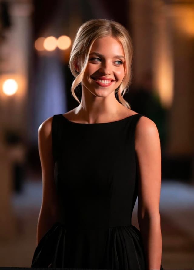 Grok Imagine Prompt - A highly detailed, cinematic portrait of a beautiful blonde