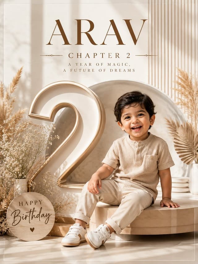GPT Image Prompt - Professional luxury birthday poster, 3:4 portrait compositio