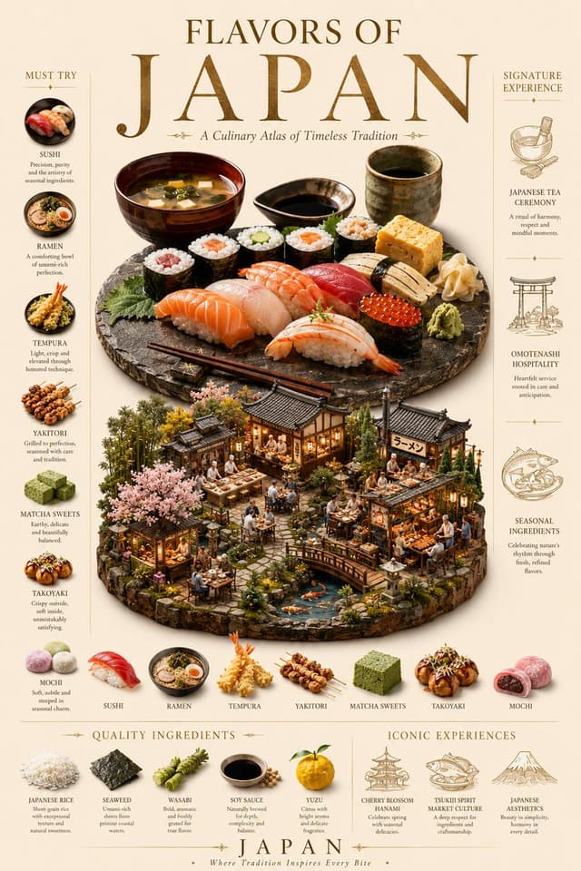 GPT Image Prompt - A premium editorial brand atlas poster titled:
“FLAVORS OF