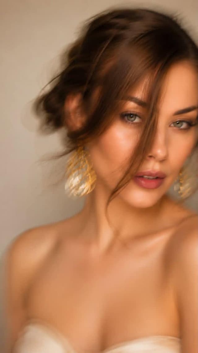 GPT Image Prompt - Ultra-soft glamour portrait of a beautiful young woman with 