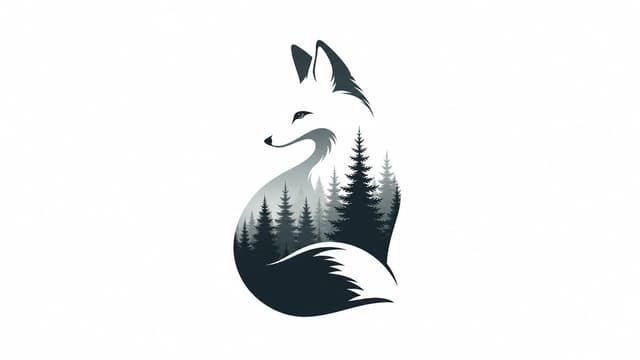 Midjourney Prompt - Clever negative-space illustration of [SUBJECT & ANIMAL], hi