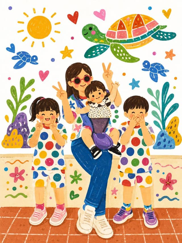 GPT Image Prompt - Transform the uploaded family photo into a cheerful hand-dra