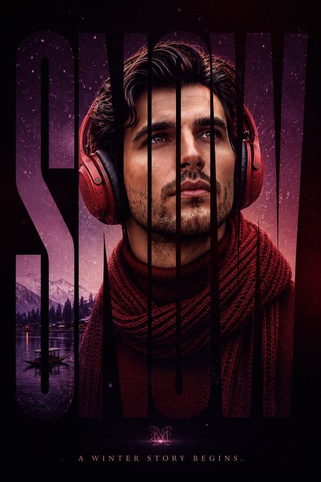 GPT Image Prompt - Ultra-modern editorial poster design featuring my face integ