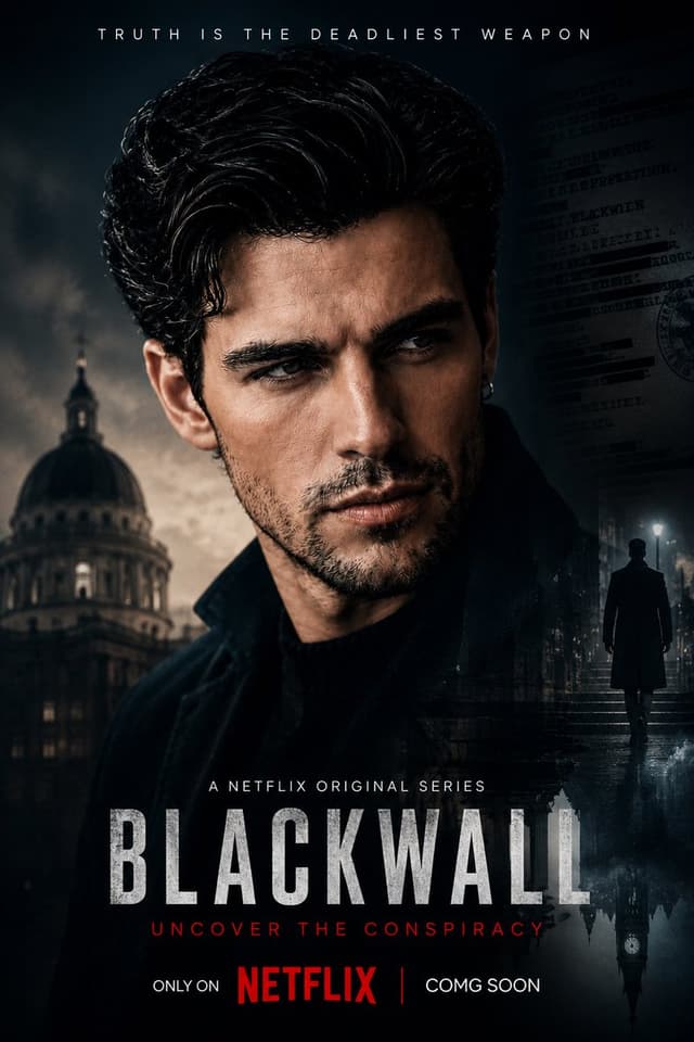 GPT Image Prompt - Netflix original series poster, close-up portrait, intense e