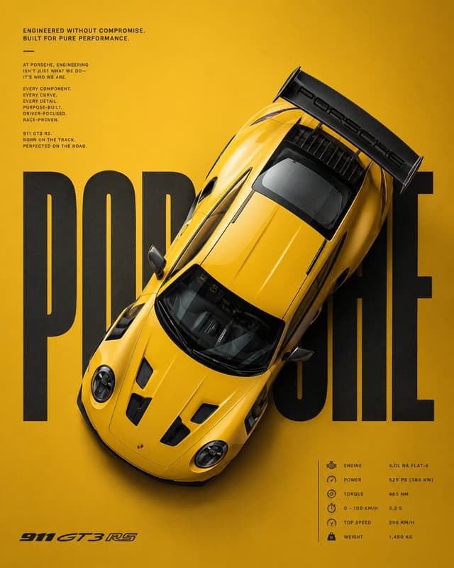 GPT Image Prompt - Create a premium automotive advertising poster with a bold m