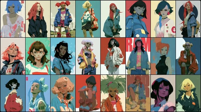 GPT Image Prompt - Create an artistic 16:9 CHARACTER IDENTITY BOARD.
Use Image