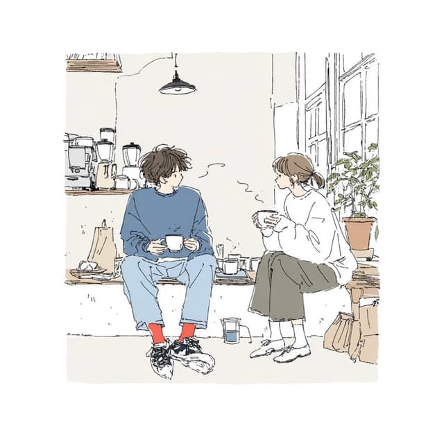 GPT Image Prompt - Create a delicate contemporary Japanese lifestyle illustrati