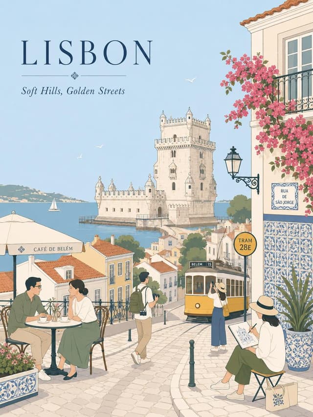 GPT Image Prompt - Create a dreamy vintage travel poster illustration inspired 
