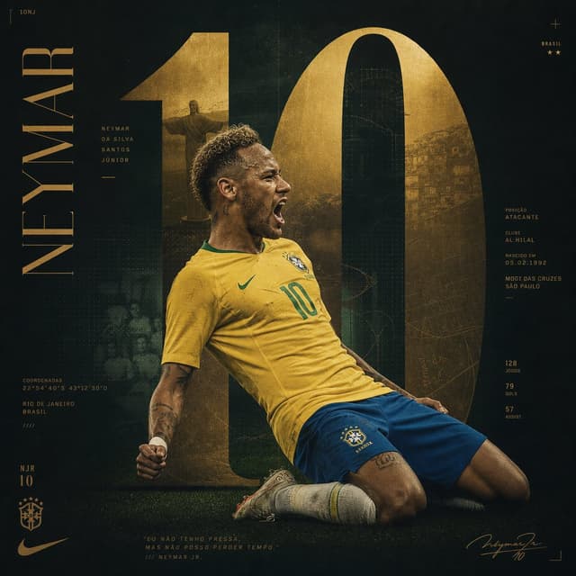 GPT Image Prompt - Create an award-winning Behance sports poster featuring Neym