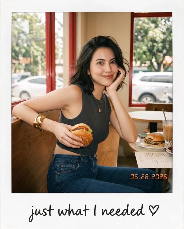 GPT Image Prompt - create image 4:5
Aesthetic candid café snapshot presented as