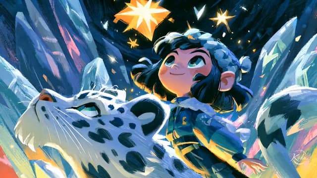 Seedance Prompt - The adventures of a cute girl and her white mountain lion, p