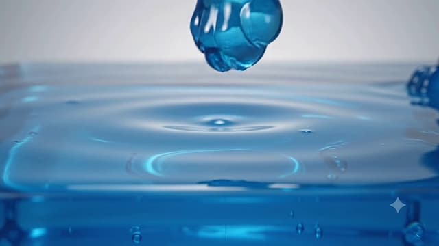 Gemini Omni Prompt - A crystal-clear swimming pool made entirely of translucent s