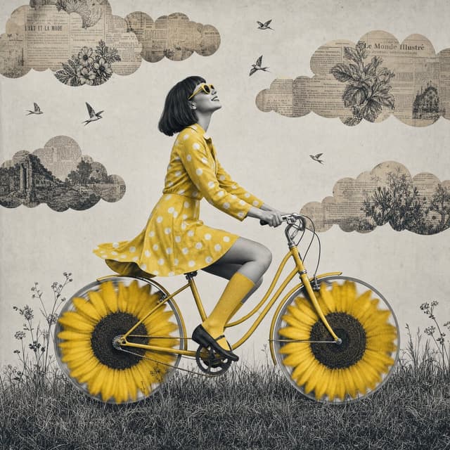 GPT Image Prompt - Surreal mixed-media collage artwork, black and white photogr