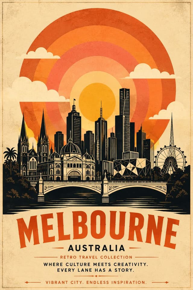 GPT Image Prompt - Create a premium vintage travel poster for [DESTINATION] in 