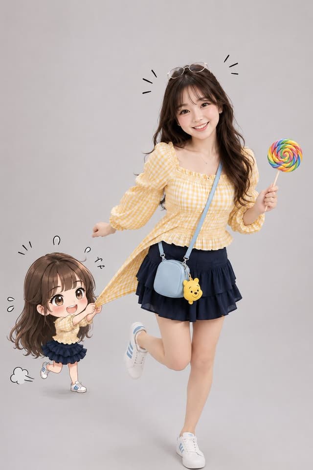 GPT Image Prompt - A full-body professional studio portrait of a cheerful young