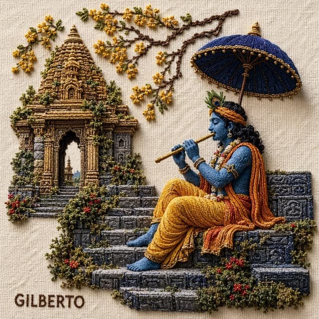 GPT Image Prompt - A highly detailed high-relief 3D embroidery and textile reli