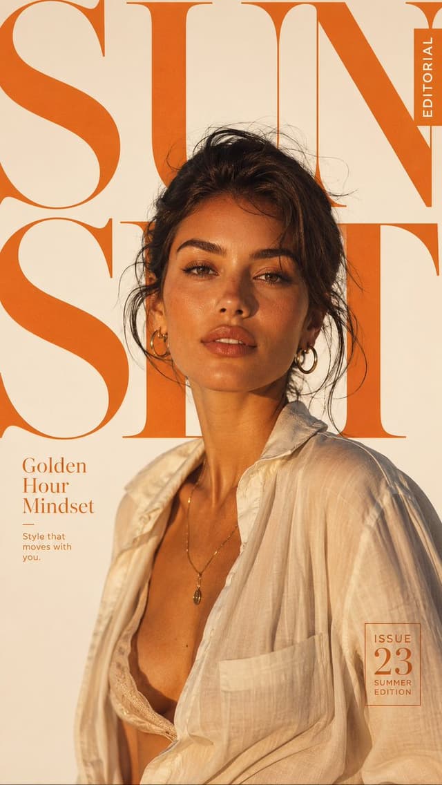 GPT Image Prompt - Create a premium lifestyle fashion magazine cover with elega